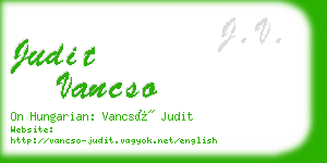 judit vancso business card